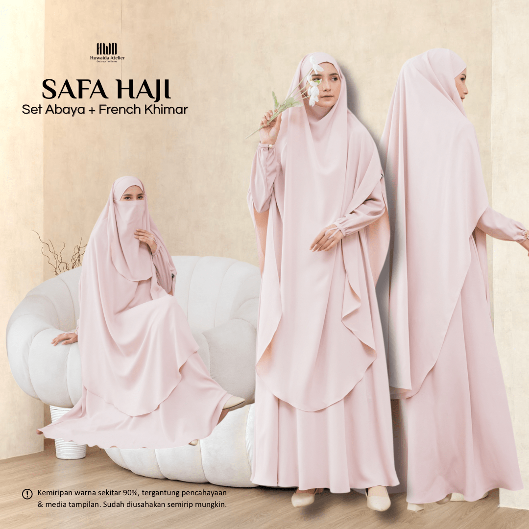 Safa Abaya Set French Khimar (1 SET) - Huwaida Atelier - Image 7