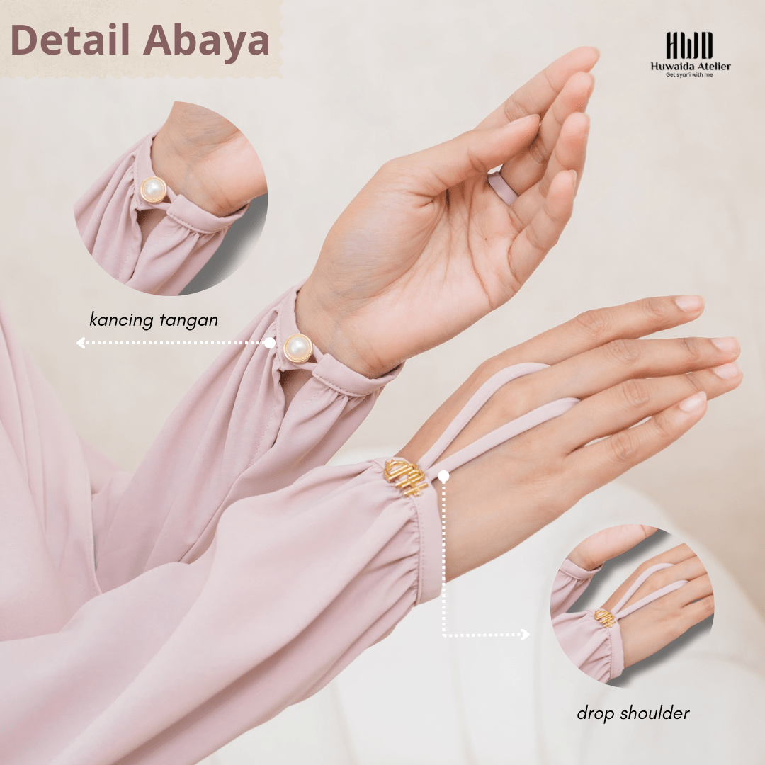 Safa Abaya Set French Khimar (1 SET) - Huwaida Atelier - Image 5