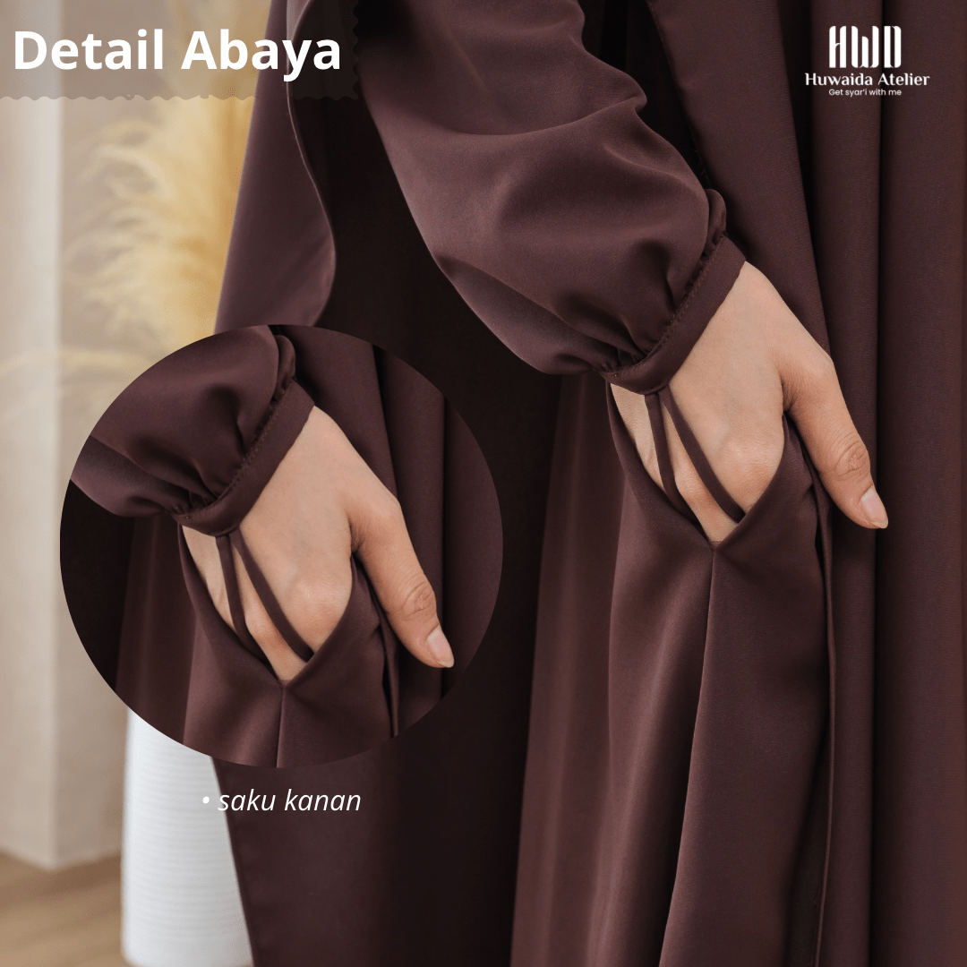 Safa Abaya Set French Khimar (1 SET) - Huwaida Atelier - Image 6