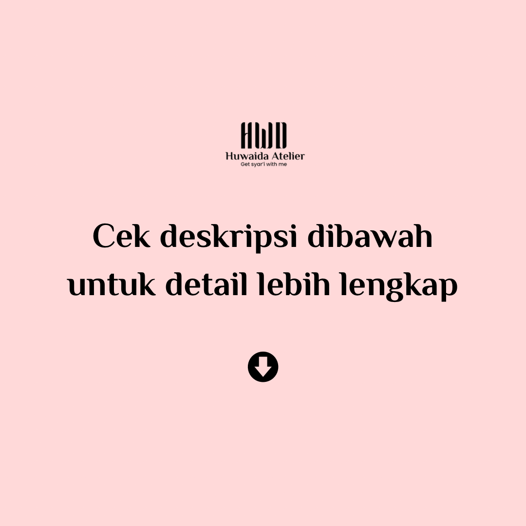 Safa Abaya Set French Khimar (1 SET) - Huwaida Atelier - Image 9