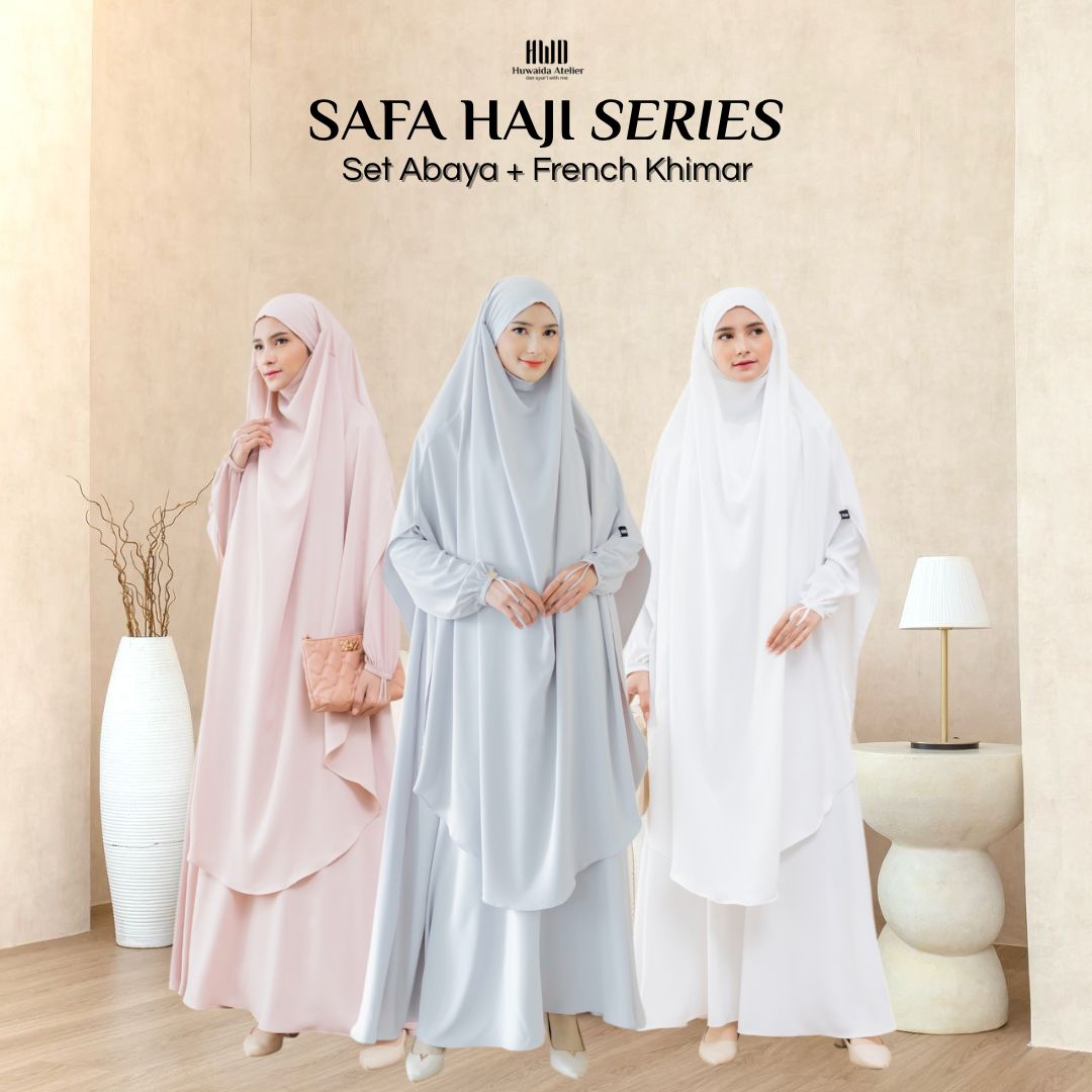 Safa Abaya Set French Khimar (1 SET) - Huwaida Atelier - Image 2