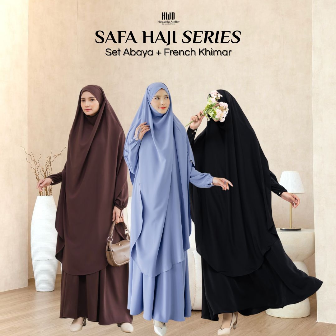 Safa Abaya Set French Khimar (1 SET) - Huwaida Atelier - Image 3