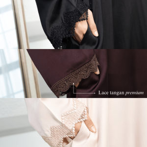 Zahra Abaya (Only Abaya) – Huwaida Atelier