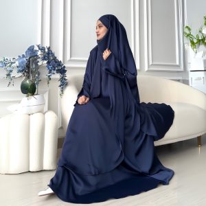 Maryam Set French Khimar (1 SET) – Huwaida Atelier