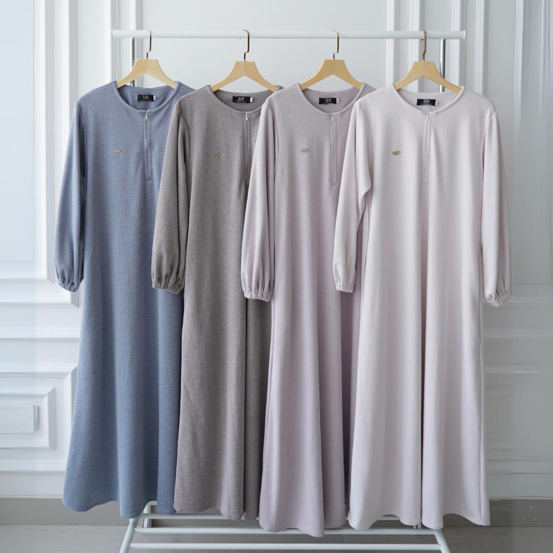 Hana Abaya Heringbone Knit (ONLY ABAYA) - Huwaida Atelier - Image 2