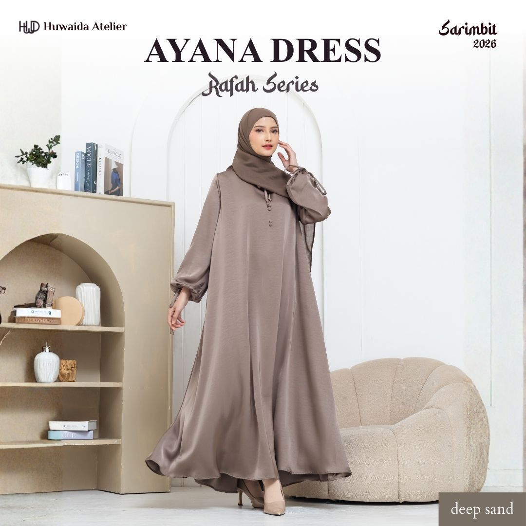 Ayana Dress | Only Abaya | Rafah Sarimbit 2026 | Huwaida Atelier