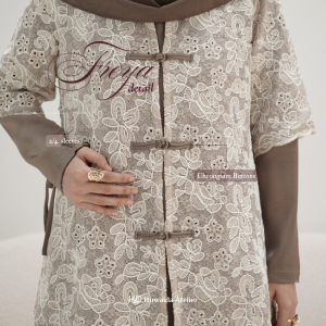 Freya Top Lace Embroidery | Huwaida Atelier