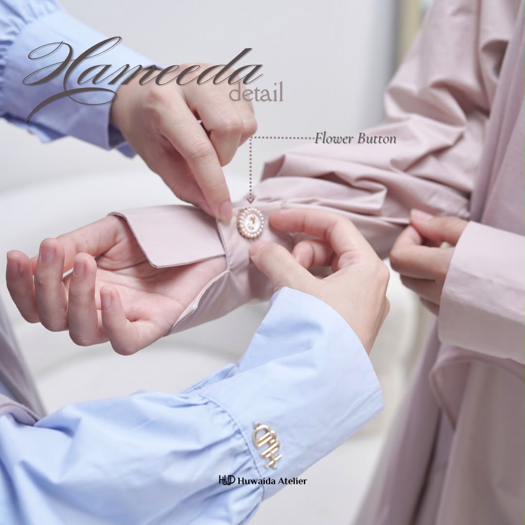 Hameeda Cotton Abaya | Only Abaya | Huwaida Atelier - Image 3
